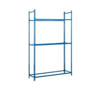 Simon Rack Estantería para Neumáticos, Soporte Neumáticos, 3 Niveles, Alta Capacidad Carga 90 kg, 2000x900x400 mm, Estantería para 12 neumáticos, Azul - Simonauto