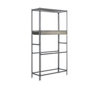 Simon Rack Estantería para Neumáticos, Soporte Neumáticos, 4 Niveles, Alta Capacidad Carga 180 kg, 2000x1200x400 mm, Estantería para 8 neumáticos, 1 Cajón, Gris - Simonauto