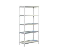 Simon Rack Estanteria para Plantas, Huerto Vertical, 1800x900x400 mm, 180 kg de Punto Flexión, 5 Estantes, Estanteria Plantas, Blanco/Galva - Simon Garden