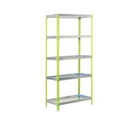 Simon Rack Estanteria para Plantas, Huerto Vertical, 1800x900x500 mm, 180 kg de Punto Flexión, 5 Estantes, Estanteria Plantas, Verde/Galva - Simon Garden