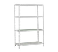 Simon Rack Estanerias Metalicas 1500x900x400 mm, 4 Baldas Metalica, 75 kg de Punto Flexión, Estanterias Almacenaje, Gris - Advantage