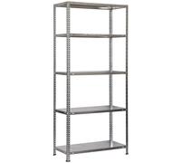 Simon Rack Estanterias Metalicas 2000x1000x500 mm, 5 Baldas Metalica, 100 kg de Punto Flexión, Estanterias Almacenaje, Galvanizado - Comfort