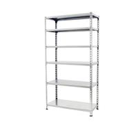 Simon Rack Estanterias Metalicas, 2500x800x400 mm, 6 Baldas de Metal, 180 kg de Punto Flexión, Estanterias Almacenaje, Galvanizado - Simonclick