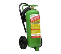 Simon Rack Extintor Ecofire EXT040G Green Carro 40L Ecológico con Ruedas y Manguera 5m Alcance 20m