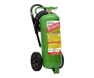 Simon Rack Extintor Ecofire EXT040G Green Carro 40L Ecológico con Ruedas y Manguera 5m Alcance 20m