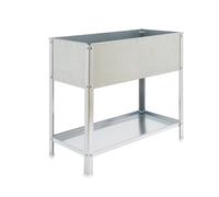Simon Rack Huerto Urbano Metálico, Agujeros Drenaje, Capacidad 140 L, 850x900x600 mm, Huerto Terraza Exterior, Galvanizado -Simon Garden