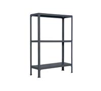 Simon Rack Librería Estanteria Salon, 900x800x300 mm, 3 Alturas, Estilo Industrial, Metálica, Antracita - Simon Home