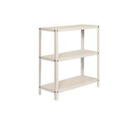 Simonrack Librería 900×800×300 mm, 3 alturas, estilo industrial, metálica, blanco