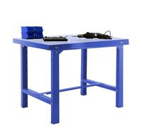 Simon Rack Mesa de Trabajo Taller 1200x730 mm - BT6 | Tablero Metal, Pintura anticorrosión, Capacidad Carga 600 kg, Azul