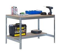 Simonrack Banco de trabajo para taller BT0, 400 kg, 842x910x610 mm, Galva/Madera