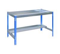 Simon Rack Mesa Jardinería, 840x1200x600 mm, Huerto Metálico, Azul/Galvanizado -Simon Garden