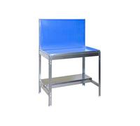 Simon Rack 1 Mesa Jardinería, Panel Herramientas, GALVANIZADO/Azul, 1440x900x400