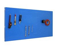 Simon Rack Panel Herramientas Pared, Organizador Herramientas, Incluye 8 Ganchos, 1200x400 mm, Azul - Simonwork