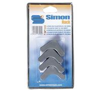 Simon Rack Pie de plástico Estanterías de Metal Bancos de Trabajo 4 Unidades Gris