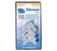 Simon Rack Pies Plásticos Estanterías 4 Unidades Blanco