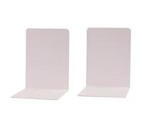 Simon Rack Sujetalibros, Sujeta Libros Estanteria Metálicos, 160x120x120, 2 Unidades, Soporte Libros, Blanco