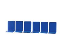 Simon Rack Sujetalibros, Sujeta Libros Estanteria Metálicos, 160x120x120, 6 Unidades, Soporte Libros, Azul