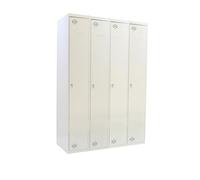 Simon Rack Taquilla Vestuario 1 Puerta 1800x1600x500 mm - Simonlocker | 4 Módulos, Incluye 2 Llaves, Gris, Pintura anticorrosión
