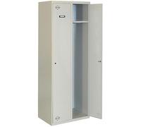 Simon Rack Taquilla Vestuario Metálica, 2 Puerta, Incluye Llave, Profesional, 1800x800x500 mm, MONTADA, Gris - Simonlocker