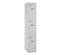 Simon rack taquilla vestuario metálica, 3 puerta, incluye llave, 1800