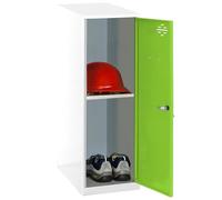 Simonrack Taquilla vestuario Simonlocker 915x400x500 mm armario metálico con llave Blanco/Verde