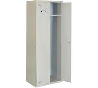 Simon Rack Taquillas Vestuario 1 Puerta 1800x600x500 mm - Simonlocker | 2 Módulos, Incluye 2 Llaves, Gris, Pintura anticorrosión