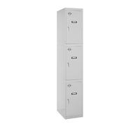 Simonrack Taquilla de vestuario metálica 3 puertas con llave 1800x400x500 mm Gris