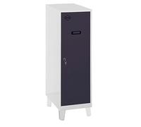 Simon Rack Taquillas Vestuario Pequeña, 1015x300x500 mm, Amario Metalico Pequeño, Incluye Llave, Gris/Antracita - Simonlocker