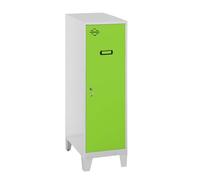 Simon Rack Taquillas Vestuario Pequeña, 1015x300x500 mm, Amario Metalico Pequeño, Incluye Llave, Gris/Verde - Simonlocker