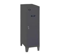 Simon Rack Taquillas Vestuario Pequeña, 1015x400x500 mm, Amario Metalico Pequeño, Incluye Llave, Antracita - Simonlocker