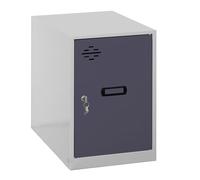 Simon Rack Taquillas Vestuario Pequeña, 475x300x500 mm, Amario Metalico Pequeño, Incluye Llave, Gris/Antracita - Simonlocker