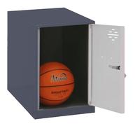 Simon Rack Taquillas Vestuario Pequeña, 475x400x500 mm, Amario Metalico Pequeño, Incluye Llave, Antracita/Gris - Simonlocker