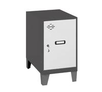 Simon Rack Taquillas Vestuario Pequeña, 575x300x500 mm, Amario Metalico Pequeño, Incluye Llave, Antracita/Gris - Simonlocker