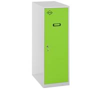 Simon Rack Taquillas Vestuario Pequeña, 915x300x500 mm, Amario Metalico Pequeño, Incluye Llave, Gris/Verde - Simonlocker