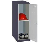 Simon Rack Taquillas Vestuario Pequeña, 915x300x500 mm, Amario Metalico Pequeño, Incluye Llave, MONTADA, Antracita/Gris - Simonlocker