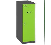 Simon Rack Taquillas Vestuario Pequeña, 915x400x500 mm, Amario Metalico Pequeño, Incluye Llave, Antracita/Verde - Simonlocker