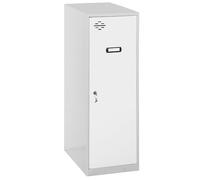 Simon Rack Taquillas Vestuario Pequeña, 915x400x500 mm, Amario Metalico Pequeño, Incluye Llave, Gris/Blanco - Simonlocker