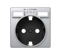 SIMON Tapa para base Schuco 8200049-033 con 2 carcasas de carga USB 2.1A tipo A