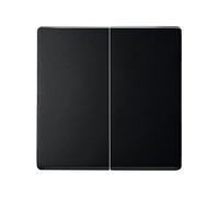 SIMON - Tecla Doble para Interruptor o Conmutador, Serie 82 Concept, Compatible con Series de Mecanismos 75, 31, 82 y 88, Fácil de Instalar, Efecto Mate Antihuellas, Color Negro