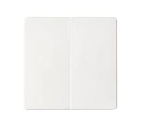 SIMON - Tecla Doble para Interruptor o Conmutador, Serie 82 Concept, Compatible con Series de Mecanismos 75, 31, 82 y 88, Fácil de Instalar, Efecto Mate Antihuellas, Color Blanco