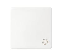 SIMON - Tecla para Pulsador de Timbre o Campana, Serie 82 Concept, Compatible con Series de Mecanismos 75, 31, 82 y 88, Fácil de Instalar, Efecto Mate Antihuellas, Color Blanco