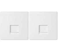 SIMON - Tecla Toma RJ45, Serie 82 Concept, Compatible con las Series 75, 31, 82 y 88, Fácil de Instalar, Efecto Mate Antihuellas, Color Blanco (Paquete de 2)