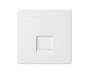 SIMON TECLA Toma RJ45 Serie 82 Concept Tapa DE Red Blanco Mate ANTIHUELLAS | Compatible con las series 75, 31, 82 y 88. Fácil de instalar en interiores, estética de perfil plano. No incluye mecanismo.