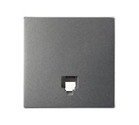 SIMON - Tecla Toma Teléfono, Conector RJ12, Serie 82 Concept, Compatible con las Series 75, 31, 82 y 88, Fácil de Instalar, Efecto Mate Antihuellas, Color Titanio