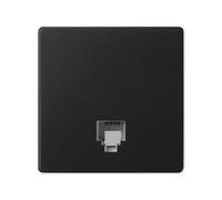 SIMON - Tecla Toma Teléfono, Conector RJ12, Serie 82 Concept, Compatible con las Series 75, 31, 82 y 88, Fácil de Instalar, Efecto Mate Antihuellas, Color Negro