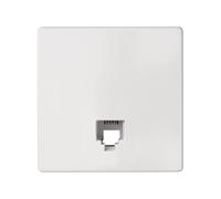 SIMON - Tecla Toma Teléfono, Conector RJ12, Serie 82 Concept, Compatible con las Series 75, 31, 82 y 88, Fácil de Instalar, Efecto Mate Antihuellas, Color Blanco