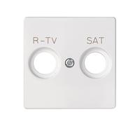 SIMON - Tecla Toma Televisión (R-TV+SAT), Serie 82 Concept, Compatible con las Series 75, 31, 82 y 88, Fácil de Instalar, Efecto Mate Antihuellas, Color Blanco