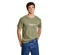 Pepe Jeans Simon tee Camiseta, Verde (Safari Green), S para Hombre
