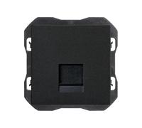 SIMON - Toma RJ45 Cat 6, Enchufe de Empotrar, Conector de Cable Ethernet, Enchufe de Pared Empotrable, Serie Simon 270, Fácil de Instalar, Color Negro mate (20000187-098)