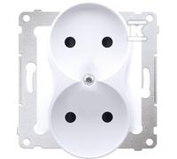 Simon54 DG2MZ.01/11 Doble sin tierra blanco